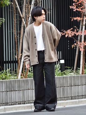 「NEUNA（ヌナ）のアイテム（パンツ）」を使った、かやさん（メンズ・170cm）の冬コーディネート
