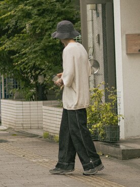 「NEUNA（ヌナ）のアイテム（パンツ）」を使った、かやさん（メンズ・170cm）の夏コーディネート