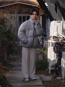 「ASCLO（エジュクロ）のアイテム（ジャケット/アウター）」を使った、かやさん（メンズ・170cm）の冬コーディネート