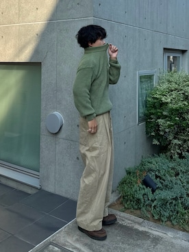 「アイテム（チノパンツ）」を使った、かやさん（メンズ・168cm）の夏コーディネート