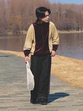 「NEUNA（ヌナ）のアイテム（パンツ）」を使った、かやさん（メンズ・170cm）の冬コーディネート