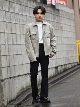 「ASCLO（エジュクロ）のアイテム」を使った、かやさん（メンズ・170cm）の秋コーディネート