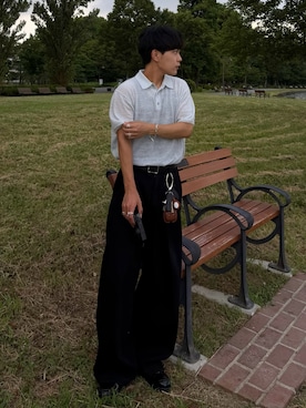 「KAIKO（カイコー）のアイテム」を使った、かやさん（メンズ・168cm）の夏コーディネート