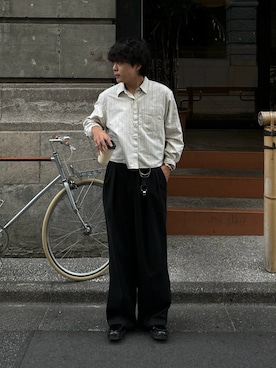 「アイテム（キーケース/キーアクセサリー）」を使った、かやさん（メンズ・168cm）の秋コーディネート