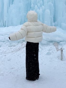 「SALOMON（サロモン）のアイテム」を使った、かやさん（メンズ・168cm）の冬コーディネート