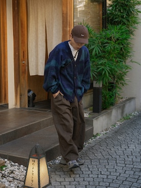 「Slyde（スライド）のアイテム」を使った、かやさん（メンズ・170cm）の秋コーディネート