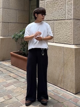 「Hender Scheme（エンダースキーマ）のアイテム」を使った、かやさん（メンズ・168cm）の夏コーディネート