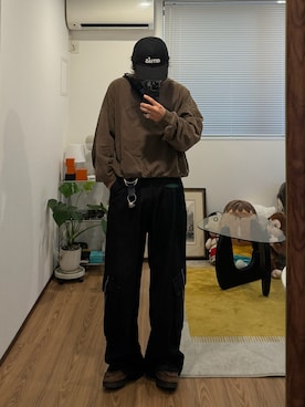 「アイテム（スウェット）」を使った、かやさん（メンズ・168cm）の秋コーディネート