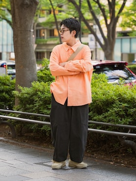 「EDWIN（エドウィン）のアイテム」を使った、かやさん（メンズ・168cm）の春コーディネート