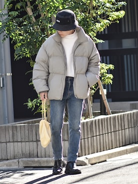 「ASCLO（エジュクロ）のアイテム（ジャケット/アウター）」を使った、かやさん（メンズ・170cm）の冬コーディネート