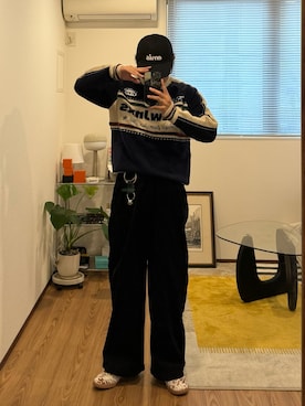 「アイテム（キーケース/キーアクセサリー）」を使った、かやさん（メンズ・168cm）の秋コーディネート