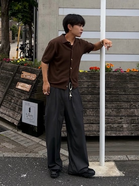 「KAIKO（カイコー）のアイテム」を使った、かやさん（メンズ・168cm）の夏コーディネート
