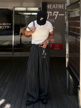 「KAIKO（カイコー）のアイテム」を使った、かやさん（メンズ・168cm）の夏コーディネート