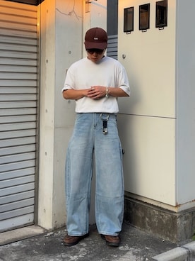 「アイテム（キーケース/キーアクセサリー）」を使った、かやさん（メンズ・168cm・20代）の夏コーディネート