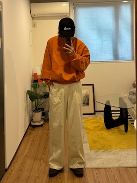 「アイテム（パンツ）」を使った、かやさん（メンズ・168cm・20代）の秋コーディネート