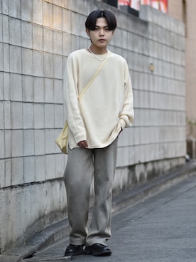 「ASCLO（エジュクロ）のアイテム」を使った、かやさん（メンズ・170cm）の秋コーディネート