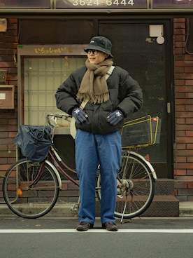 「EDWIN（エドウィン）のアイテム」を使った、かやさん（メンズ・168cm）の冬コーディネート