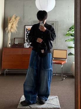 「ANGLAN（アングラン）のアイテム」を使った、かやさん（メンズ・168cm）の夏コーディネート