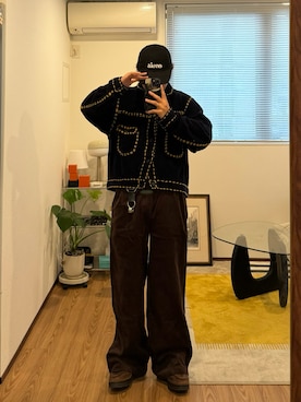 「アイテム（キーケース/キーアクセサリー）」を使った、かやさん（メンズ・168cm）の秋コーディネート