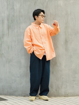 「EDWIN（エドウィン）のアイテム」を使った、かやさん（メンズ・168cm）の春コーディネート