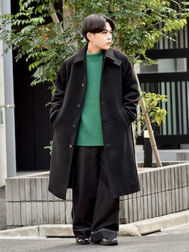 「NEUNA（ヌナ）のアイテム（パンツ）」を使った、かやさん（メンズ・170cm）の冬コーディネート