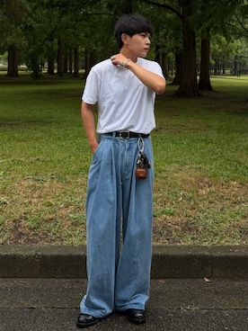 「KAIKO（カイコー）のアイテム」を使った、かやさん（メンズ・168cm）の夏コーディネート