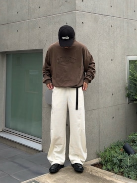 「アイテム（スウェット）」を使った、かやさん（メンズ・168cm）の秋コーディネート