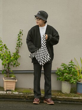 「RUUBON（ルーボン）のアイテム（カーディガン/ボレロ）」を使った、かやさん（メンズ・170cm）の秋コーディネート