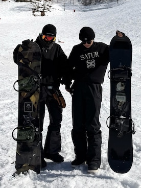 「ANGLAN（アングラン）のアイテム」を使った、かやさん（メンズ・168cm）の冬コーディネート