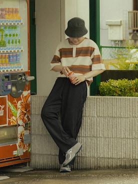 「Code Kelly（コードケリー）のアイテム（帽子）」を使った、かやさん（メンズ・170cm）の夏コーディネート