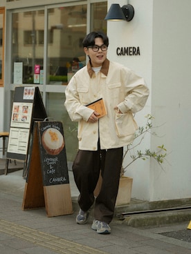 「Lee（リー）のアイテム」を使った、かやさん（メンズ・168cm）の秋コーディネート