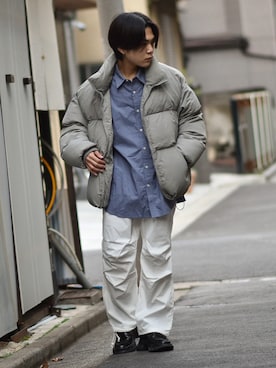 「ASCLO（エジュクロ）のアイテム（ジャケット/アウター）」を使った、かやさん（メンズ・170cm）の冬コーディネート