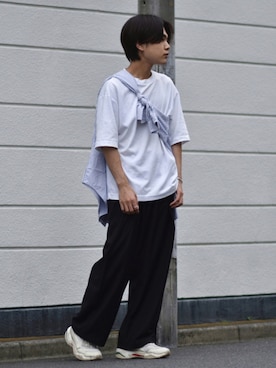 「PUMA（プーマ）のアイテム」を使った、かやさん（メンズ・170cm）の夏コーディネート