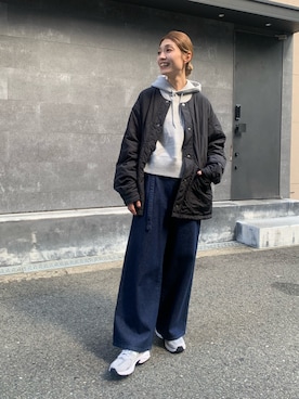 「アイテム（ブルゾン）」を使った、massayoさん（レディース・167cm）の秋コーディネート