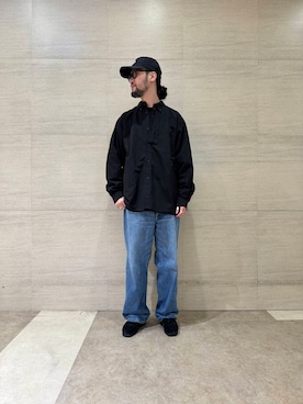 「ルーズフィット」｜オオサコゲンキさん（メンズ・183cm）の春コーディネート