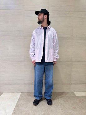 「ルーズフィット」｜オオサコゲンキさん（メンズ・183cm）の冬コーディネート