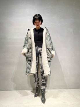 「DIESEL（ディーゼル）のアイテム（その他アウター）」を使った、kanaさん（レディース・170cm）の秋コーディネート