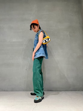 「DIESEL（ディーゼル）のアイテム（その他アウター）」を使った、kanaさん（レディース・170cm）の夏コーディネート