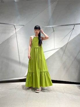 「デザインワンピ」｜MAIさん（レディース・165cm）の春コーディネート