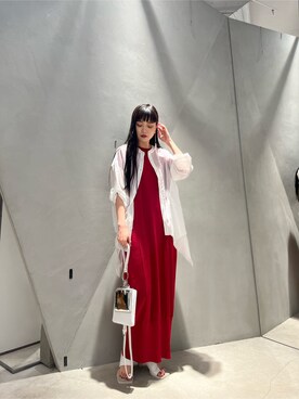 UN3D.のワンピース（レッド系）を使った人気ファッション