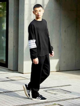 「SILAS（サイラス）のアイテム（Tシャツ/カットソー）」を使った、SILASさん（メンズ・180cm）の秋コーディネート