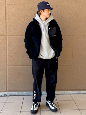 「SILAS（サイラス）のアイテム（ジャケット/アウター）」を使った、SILASさん（メンズ・170cm）の冬コーディネート