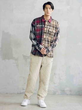 「SILAS（サイラス）のアイテム」を使った、SILASさん（メンズ・180cm）の秋コーディネート