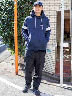 「SILAS（サイラス）のアイテム（トップス）」を使った、SILASさん（メンズ・180cm）の秋コーディネート