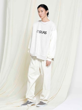 「SILAS（サイラス）のアイテム」を使った、SILASさん（メンズ・180cm）の秋コーディネート