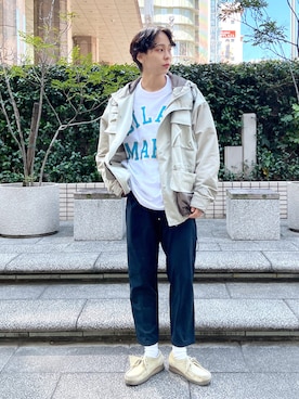 「ストリート女子」｜「アイテム（マウンテンパーカー）」を使った、SILASさん（レディース・165cm）の春コーディネート