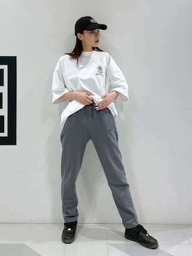 「SILAS（サイラス）のアイテム（Tシャツ/カットソー）」を使った、SILASさん（レディース・171cm）の春コーディネート