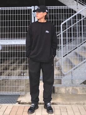 「SILAS（サイラス）のアイテム（Tシャツ/カットソー）」を使った、SILASさん（メンズ・169cm）の冬コーディネート