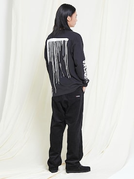 「SILAS（サイラス）のアイテム（Tシャツ/カットソー）」を使った、SILASさん（メンズ・180cm）の秋コーディネート