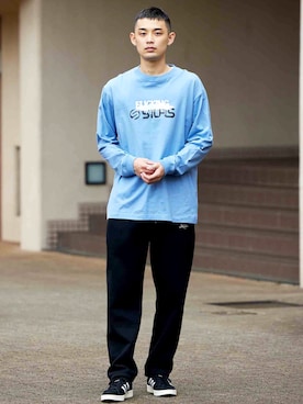 「SILAS（サイラス）のアイテム（Tシャツ/カットソー）」を使った、SILASさん（メンズ・180cm）の秋コーディネート